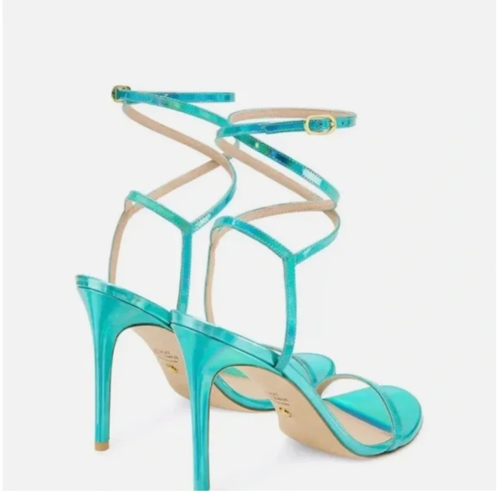 stuart weitzman women’s barelynude 100 heels green size 7 party special event